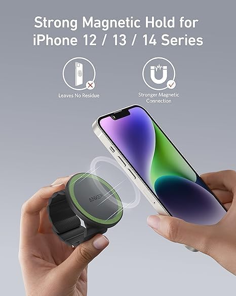 حامل مغناطيسي قوي ومريح MagGo من Anker لهواتف iPhone حامل مغناطيسي قوي ومريح MagGo من Anker لهواتف iPhone